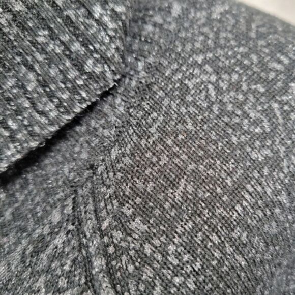 Etcetera Silk Cotton Cashmere Black and Speckled Metallic Cowl Neck Sweater - Picture 4 of 11